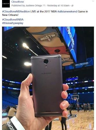 NBA edition phone officially release by Cloudfone