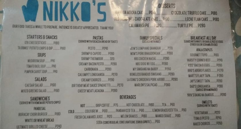 Nikkos Baking Studio is a cool place to eat in Makati City